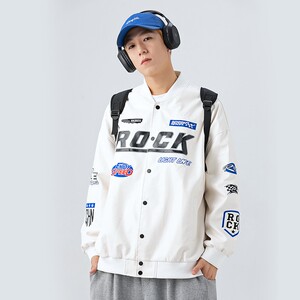 1404-1-9211-P95港风夹克外套 皮衣高品质 帅气时尚做工精细图片