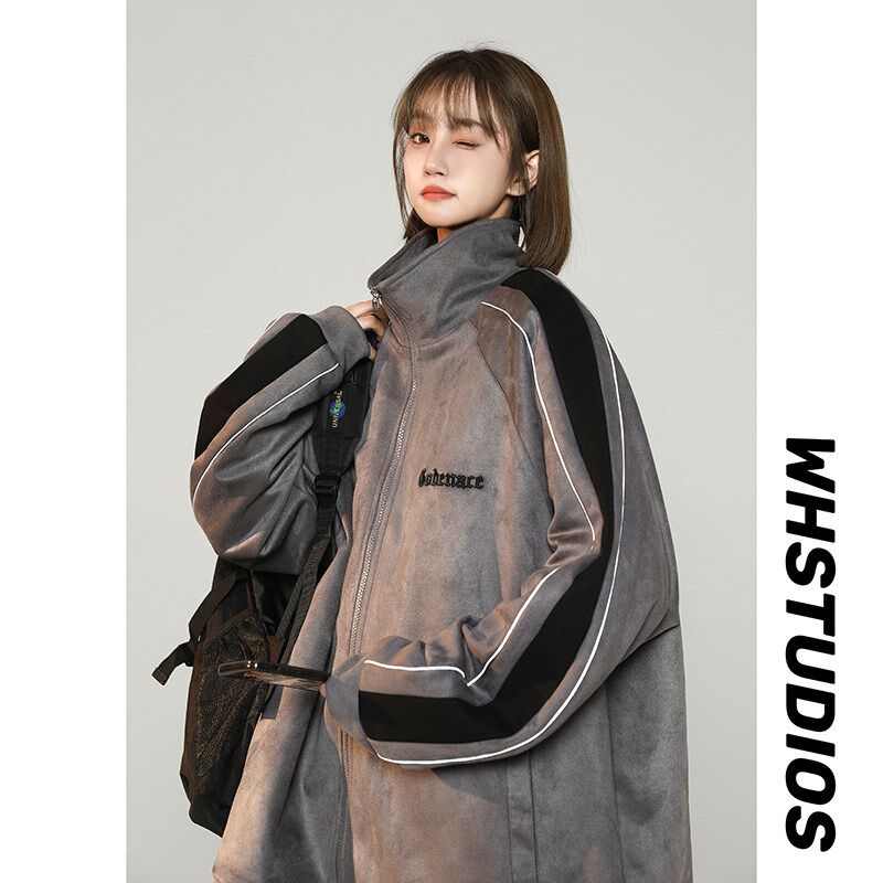 1404-1-9328-p88高品质棒球服冲锋衣 潮时尚简外套百搭图片