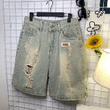 夏天潮印花青少1404-1-dk326-p43阔腿裤子薄款短裤中裤，女装休闲裤，星座1404-3