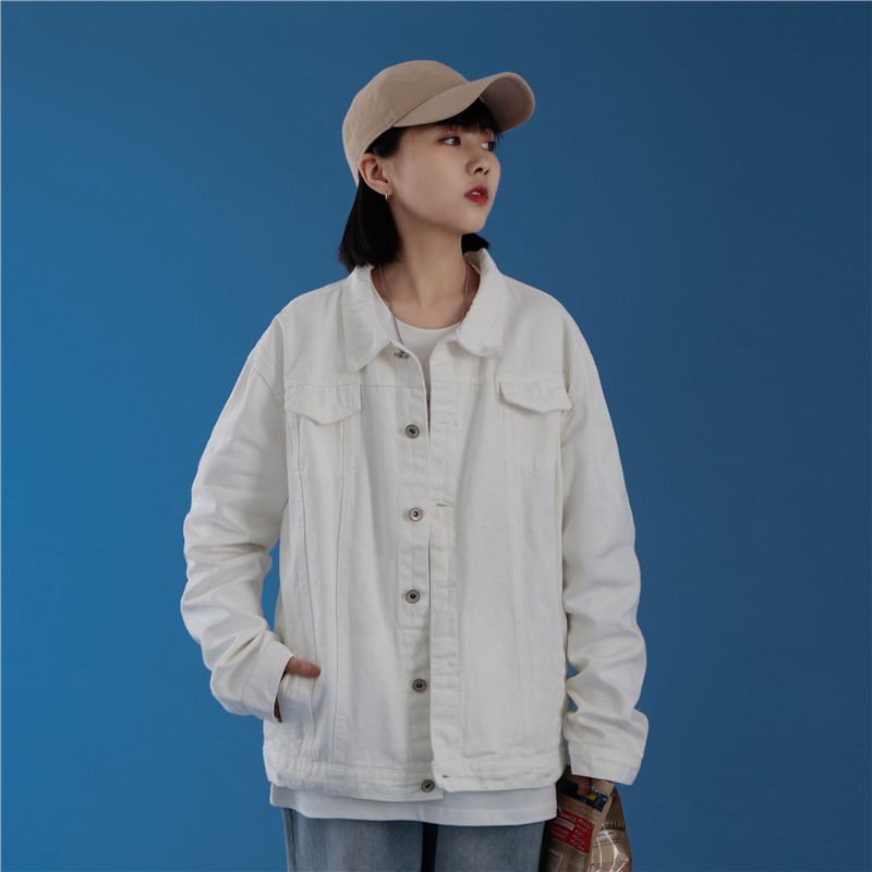 714-1-S15男女款春秋青年日系休闲精品牛仔夹克G图片