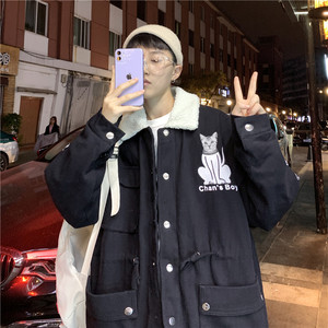714-1-S608-88-加棉男装20平铺新款港风日系外套夹克棉服BBV图片