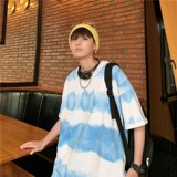 1701-2-t070-男装新款女港风短袖情侣t恤夏季条纹体恤潮好g，男装T恤，星座1404-3
