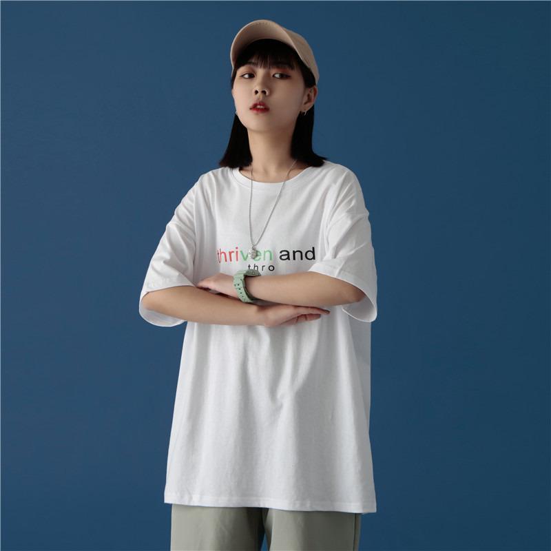 714-1-T090男女圆领装新款短袖棉麻夏季印花T恤情侣d图片
