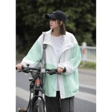 1404-1-9222-P80港风夹克外套纯棉高品质中性风薄外套防晒衣，男装夹克，星座1404-3