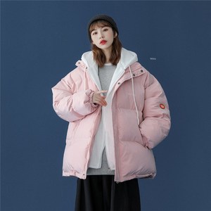 男女假两件针1404-2-m619-P95港风外套御寒 棉衣保暖棉服图片