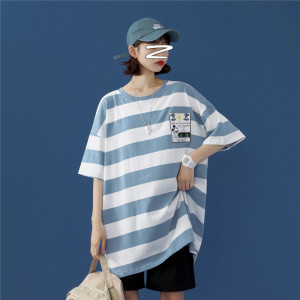 714-1-T097男女装新款港风短袖纯棉夏季T恤潮是图片