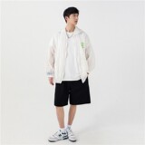 1404-2-FS225-P65新款时尚青少年潮流宽松连帽防晒衣男女同款K款，男装防晒衣，星座1404-3