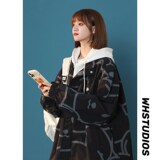 1404-2-k2228-P75男女百搭新款港风夹克中性款外套休闲款，男装夹克，星座1404-3