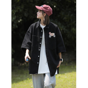 夏季新款潮流港风 男女短袖 舒适--宽大运动风1404-1-9128-P75图片