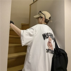 1404-2-T072-p35男装新款港风短袖棉麻夏数码印花体恤男女g图片