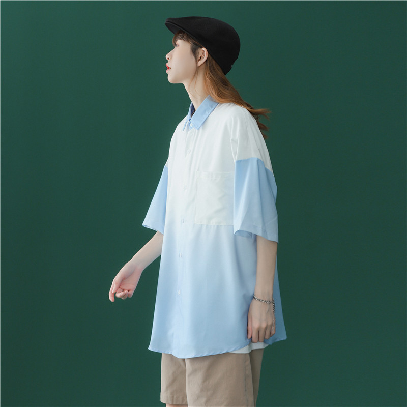 休闲男女装新品精品港风渐变衬中性-2-C29-p50,男装衬衫,星座1404-3