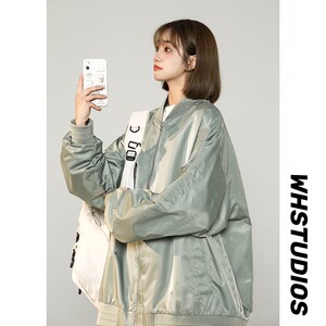 1404-1-9350-p80高品质棒球服潮流冲锋衣 简外套休闲百搭图片