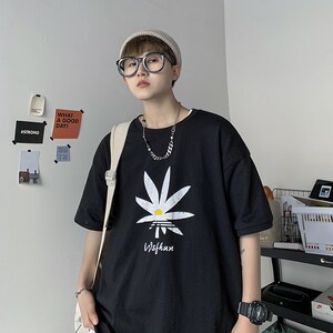 1404-1-T099-p30男女款新t恤港风短袖纯棉夏季体恤情侣K图片