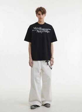 1404-64128-P36 2026夏季新款新品夏季青春潮流宽松 休闲百搭潮男
