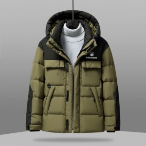 1404-2-D826—P218高品质印花90绒羽绒服潮流时尚简约休闲百搭1帅,白色纱裙如何搭配图片图片