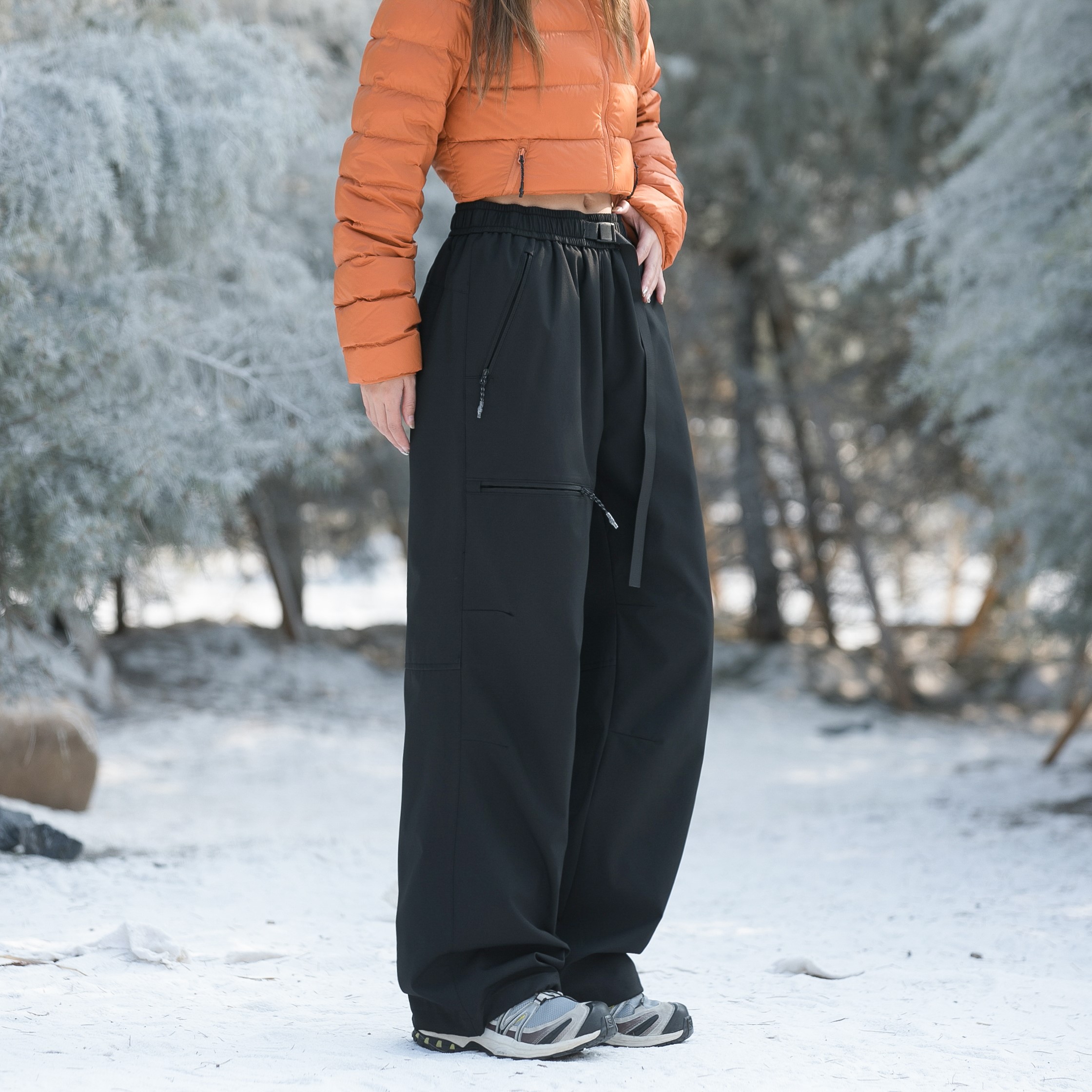 1404-2-63577-p82--2025 休闲宽松立体 青少年 百搭冲锋裤