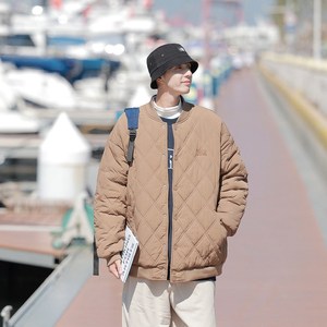 男女 加厚菱形格棉服 港风棉休闲 外套1404-1-MY9362-P95图片