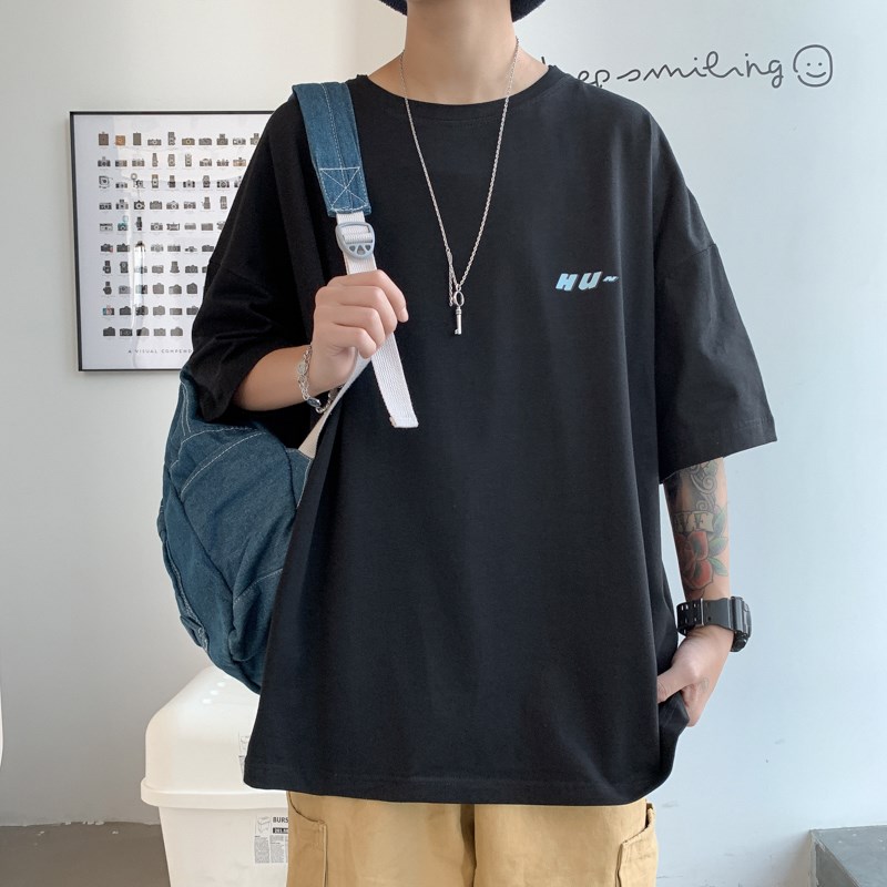 1404-1-t267-p28纯棉短袖男t恤潮牌新款宽松上衣服吧,男装T恤,星座1404-3