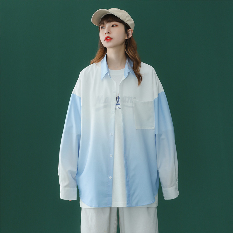 休闲男女装新品精品港风渐变衬衫1404-2-C26-P55F装,男装衬衫,星座1404-3