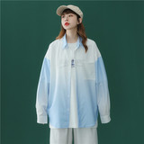 休闲男女装新品精品港风渐变衬衫1404-2-C26-P55F装，男装衬衫，星座1404-3