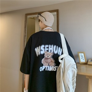 1404-2-T072-p35男装新款港风短袖棉麻夏数码印花体恤男女g图片