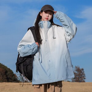 1404-1-93362-p70棒球服 潮 时尚 冲锋衣 休闲夹克 扎染图片