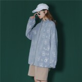 1404-3-S223-P55新款时尚青少年潮流宽松连帽防晒衣男女同款，男装防晒衣，星座1404-3