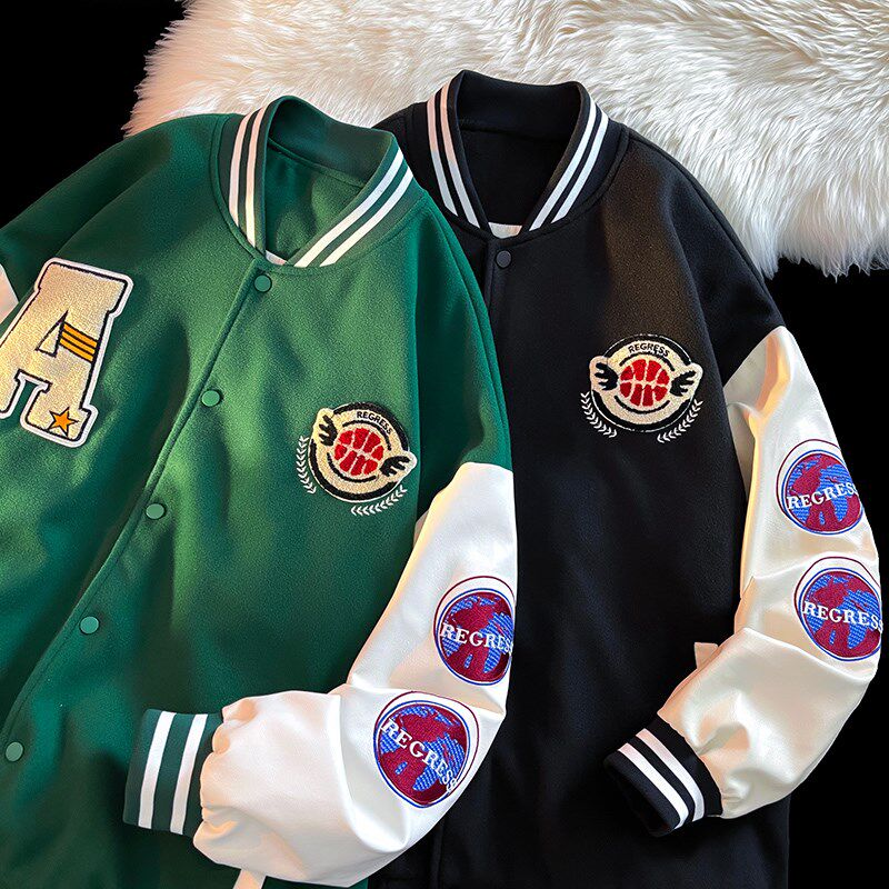 1404-1-9200-p80高品质棒球服潮流时尚 简约 休闲百搭夹克图片