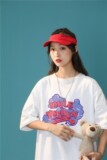 1404-2-T059-P35款短袖女夏季中性风潮牌港风t恤上衣，女装T恤，星座1404-3