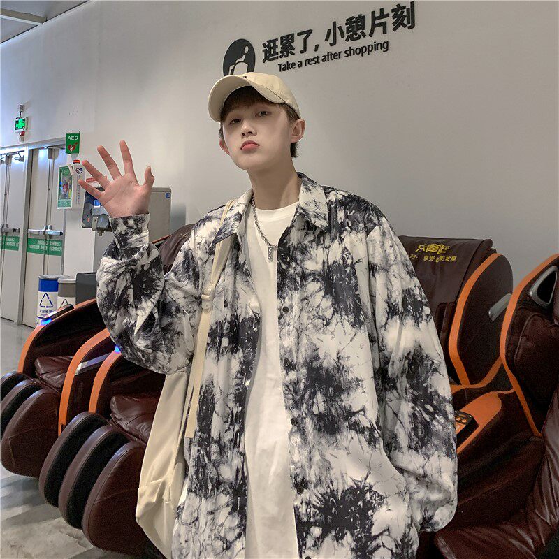 1404-2-c30-P55新款时尚青少年潮流港风衬衫K,男装衬衫,星座1404-3