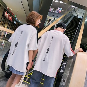 714-1-HT015青年情侣体恤新款男时尚日系男短袖潮流图片