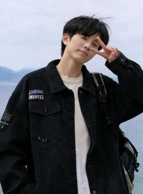 1404-1-S18-p55男新款潮流时尚日系男装夹克休闲短款外套款