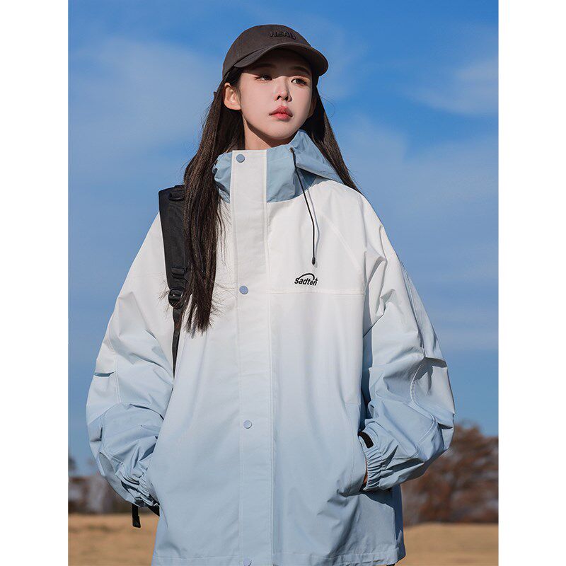 1404-1-93362-p70棒球服 潮 时尚 冲锋衣 休闲夹克 扎染图片