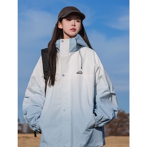 1404-1-93362-p70棒球服 潮 时尚 冲锋衣 休闲夹克 扎染图片