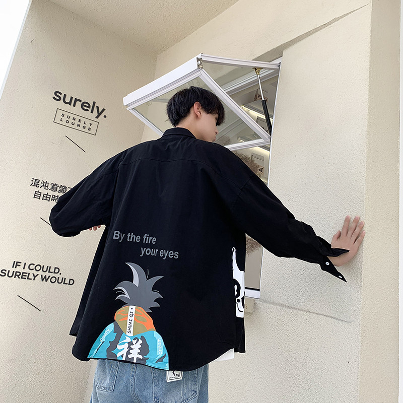 男新品模特纯棉火影陆飞衬衫714-3-C17-P55短袖50c装HFD图片