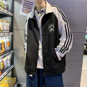 714-2-S611男新款日系精品男时尚休闲情侣夹克秋款22f的图片