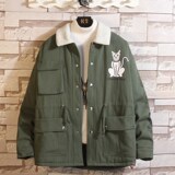1404-3-S608-加厚P110单88男女生棉衣日系白墙款外套，男装夹克，星座1404-3