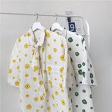 1404-C22-P55男女生款港风短袖平铺款宽松精品情侣衬衫H，男装衬衫，星座1404-3
