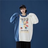 1404-2-wy02-P65男女情侣秋冬款港风日系高领休闲时尚毛衣潮，男装卫衣，星座1404-3