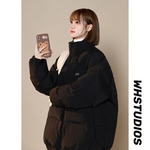 男女2022 棉服 两面穿 棉衣棉外套1404-1-MY9377P100图片