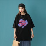 1404-2-T059-P35款短袖女夏季中性風(fēng)牌港風(fēng)t恤上衣，女裝T恤，星座1404-3