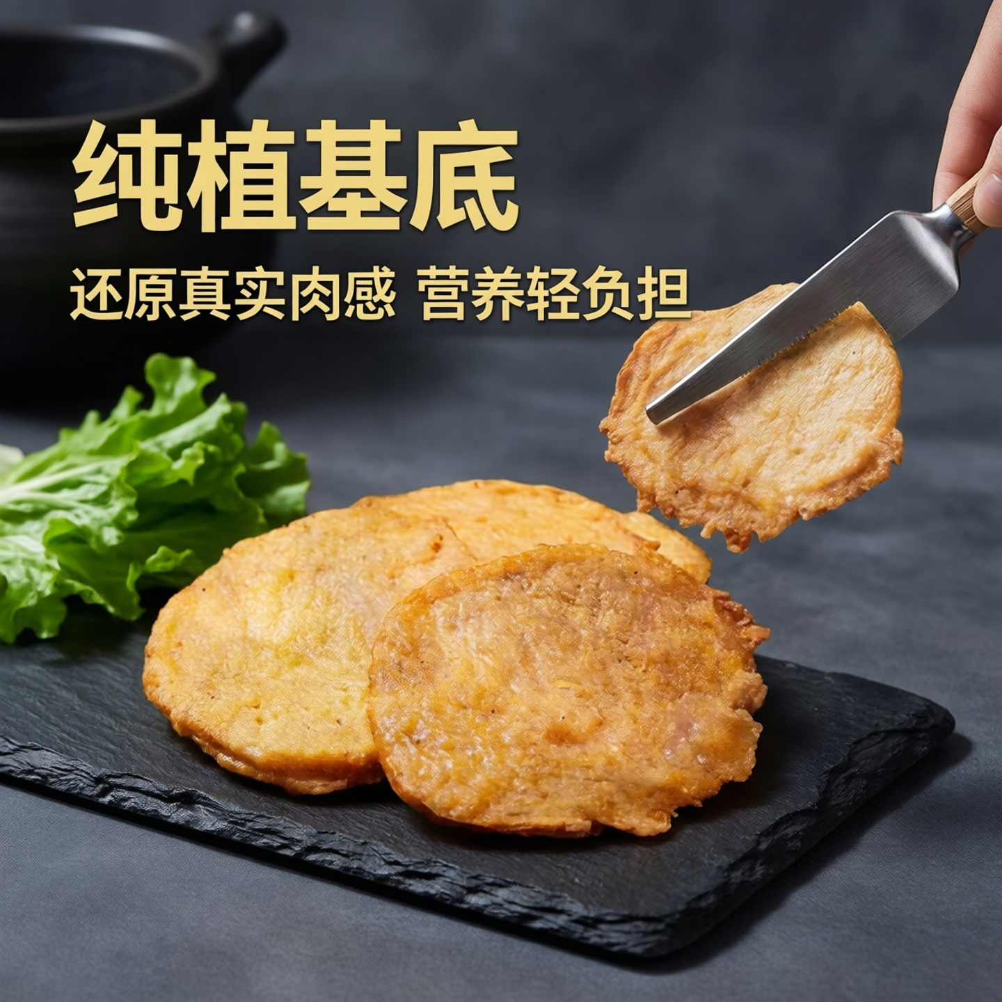 爱之素素香鸡排人造肉台湾素食素汉堡仿荤素肉斋菜加热即食可代餐