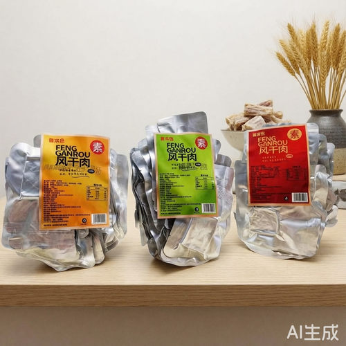 菁本色素食风干肉豆制植物肉零食