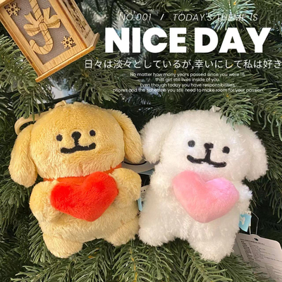 韩国代购正品 Maltese 马尔济斯 线条小狗 毛绒玩偶挂件挂饰公仔