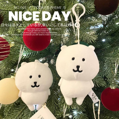 韩国代购正品 自嘲熊挂件玩偶nongdam毛绒公仔钥匙扣挂饰chiikawa