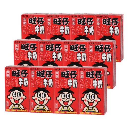 旺旺旺仔125ml营养奶分享小零食