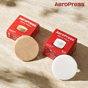 正品 美国AeroPress爱乐压咖啡壶原装滤纸圆形滤纸GO/标准版通用