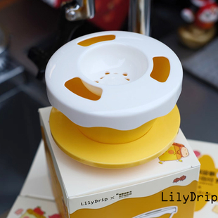 Lily Drip百合滤杯 手冲咖啡篮型树脂155号滤杯 稳定均匀注水