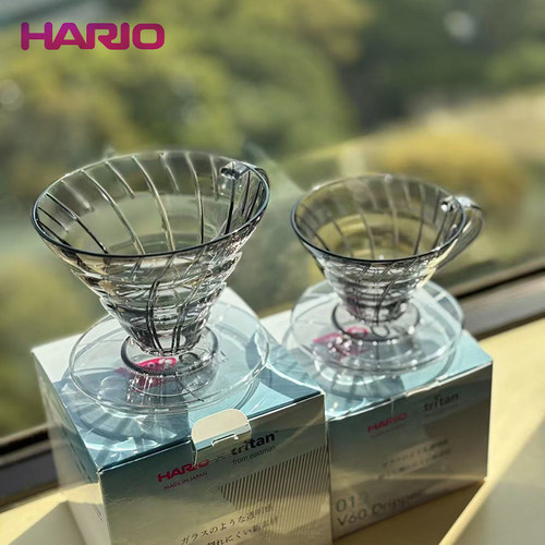 HARIO 全新Tritan手冲咖啡过滤杯 V60锥型咖啡过滤器 日本制