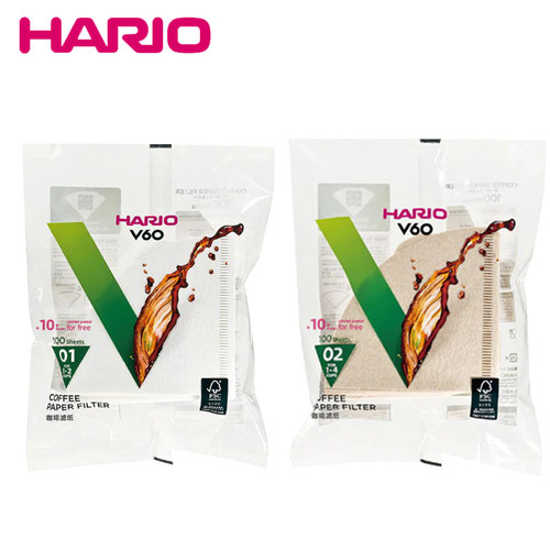 日本原装HARIO咖啡滤纸锥形手冲滤纸 V60咖啡过滤纸咖啡滤袋VCF